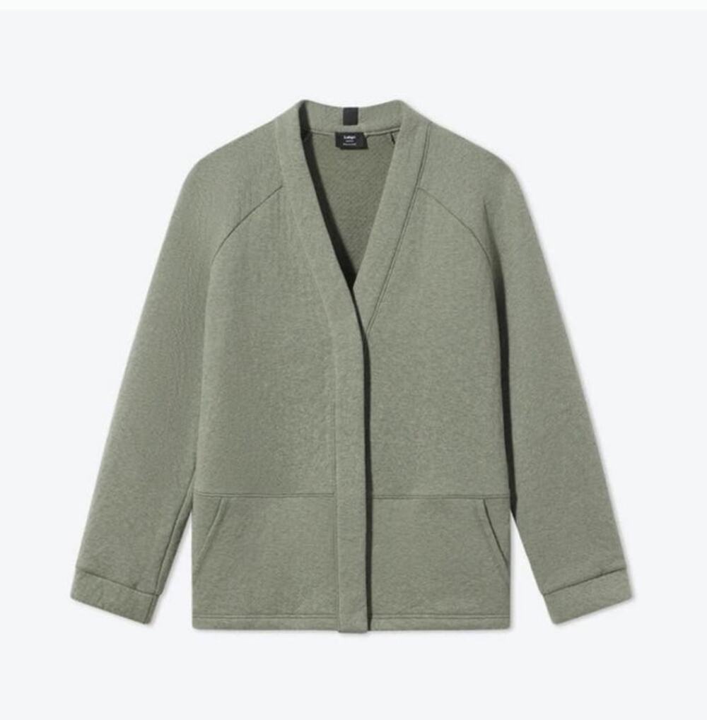 Lahgo Lunya Restore Double Faced Cardigan in Humble Green Size Large Men NWOT